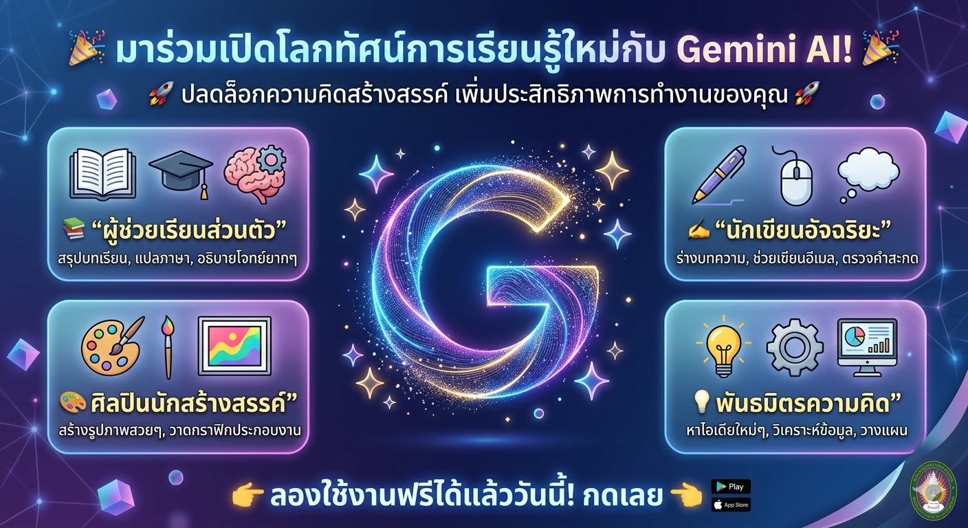 เปิดโลกทัศน์การเรียนรู้ใหม่กับ Gemini AI